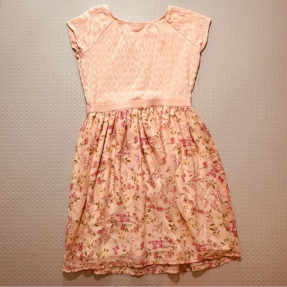 PLACE children’s place‎ short sleeve pink floral sun dress child size 16 - Picture 4 of 6